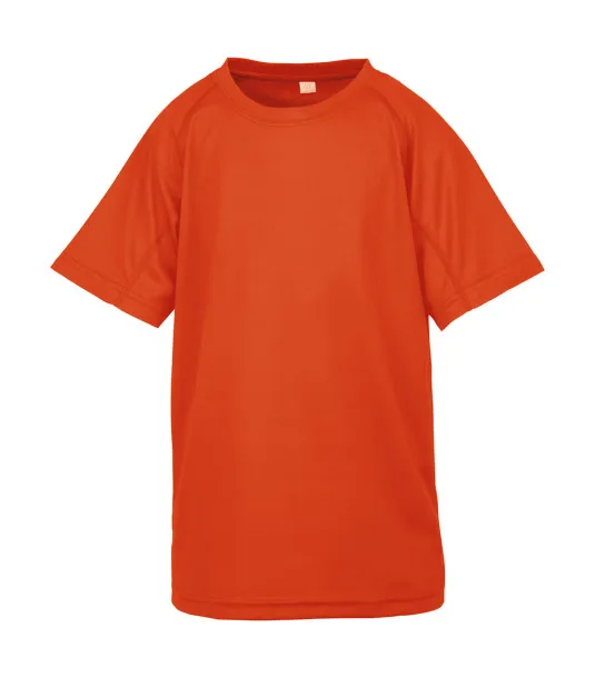  Junior Performance Aircool Tee - Spiro Flo Orange