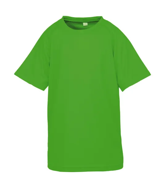  Junior Performance Aircool Tee - Spiro Flo Green