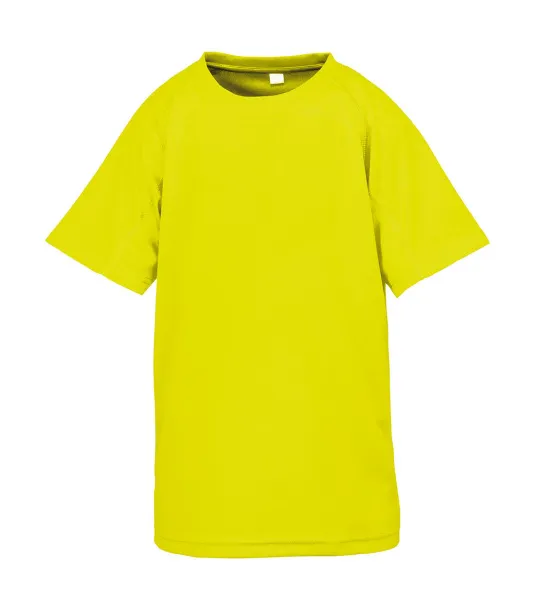  Junior Performance Aircool Tee - Spiro Flo Yellow