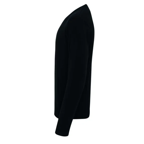  'ESSENTIAL' ACRYLIC MEN'S V-NECK SWEATER - Premier Black