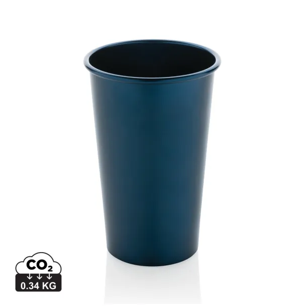 Alo lagana čaša od RCS recikliranog aluminija, 450 ml - XD Collection navy