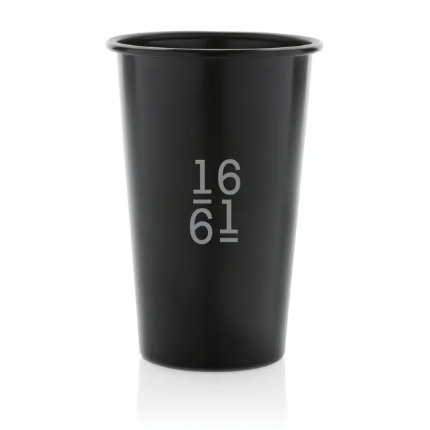  Alo RCS recycled aluminum lightweight cup 450 ml - XD Collection Black 