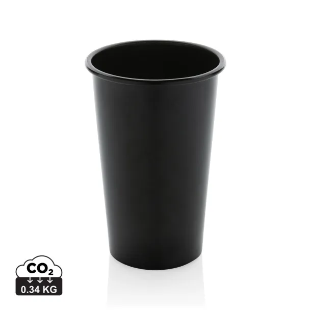  Alo RCS recycled aluminum lightweight cup 450 ml - XD Collection Black 