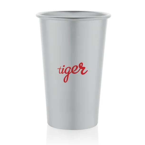  Alo RCS recycled aluminum lightweight cup 450 ml - XD Collection Silver 