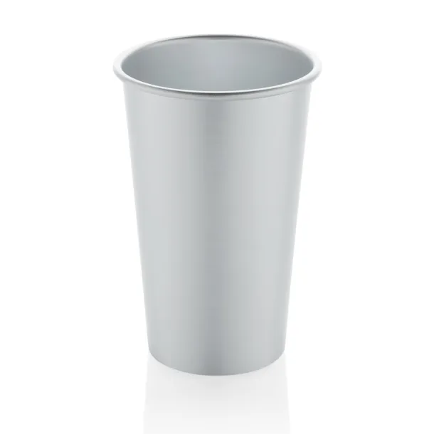  Alo lagana čaša od RCS recikliranog aluminija, 450 ml - XD Collection Srebrna 