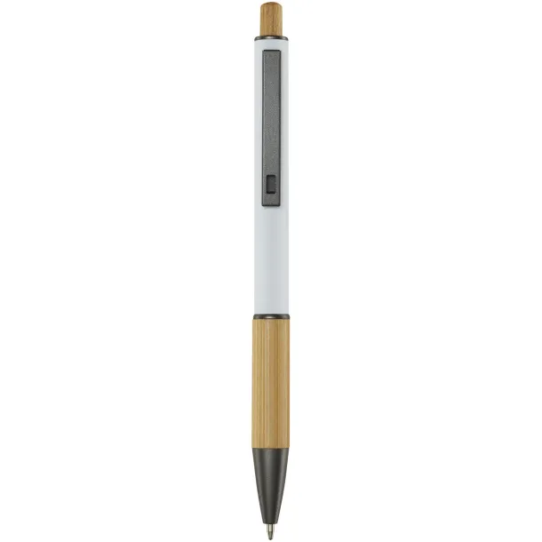 Darius recycled aluminium ballpoint pen - Unbranded White