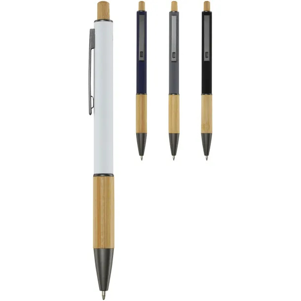 Darius recycled aluminium ballpoint pen - Unbranded White