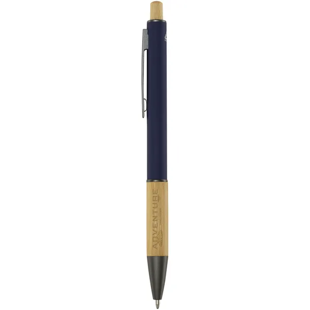 Darius recycled aluminium ballpoint pen - Unbranded Navy Blue