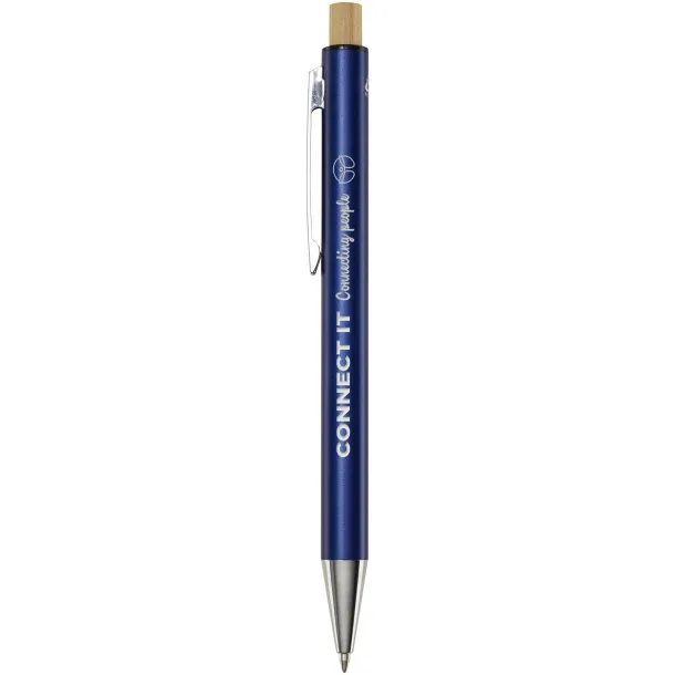 Cyrus recycled aluminium ballpoint pen Navy Blue