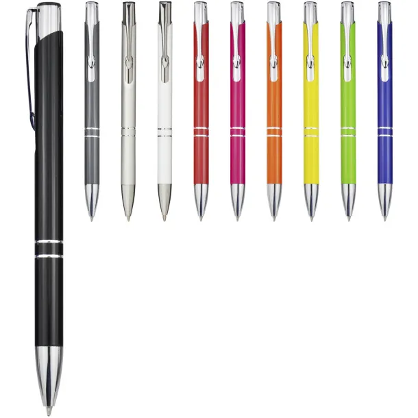 Moneta aluminium click ballpoint pen - Unbranded White