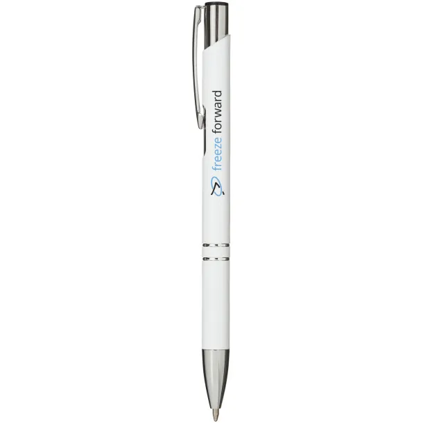 Moneta aluminium click ballpoint pen - Unbranded White