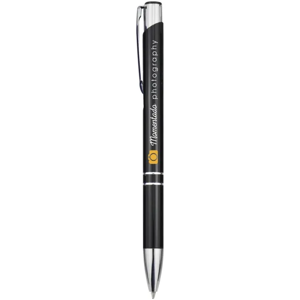 Moneta aluminium click ballpoint pen Solid black