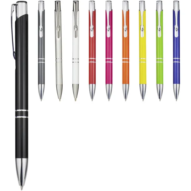 Moneta aluminium click ballpoint pen Solid black