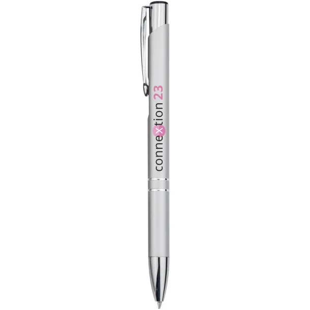 Moneta aluminium click ballpoint pen - Unbranded Silver