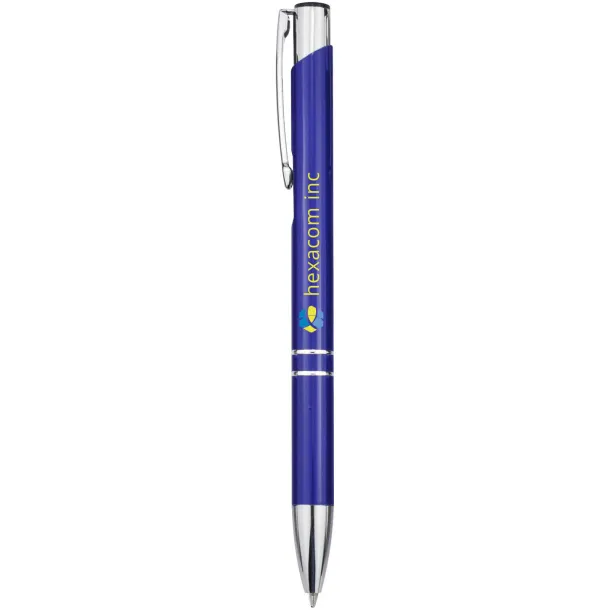 Moneta aluminium click ballpoint pen Royal blue