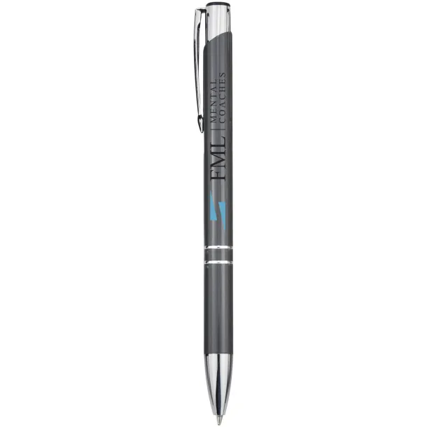 Moneta aluminium click ballpoint pen Grey