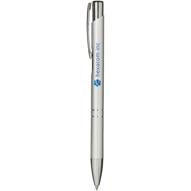 Moneta aluminium click ballpoint pen - Unbranded Silver