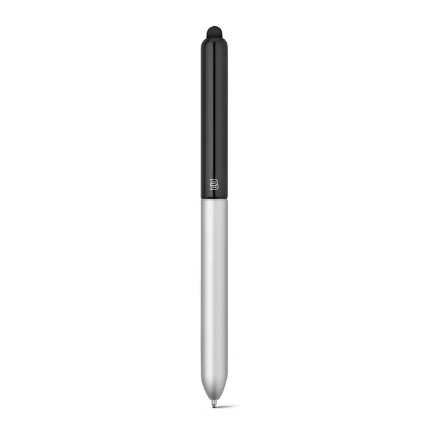 NEO Aluminium ballpoint with twist mechanism Black Satin silver