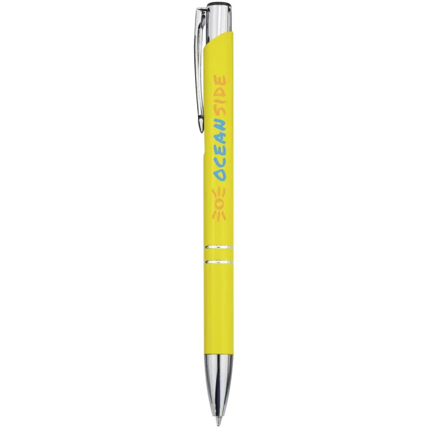 Moneta aluminium click ballpoint pen - Unbranded Yellow