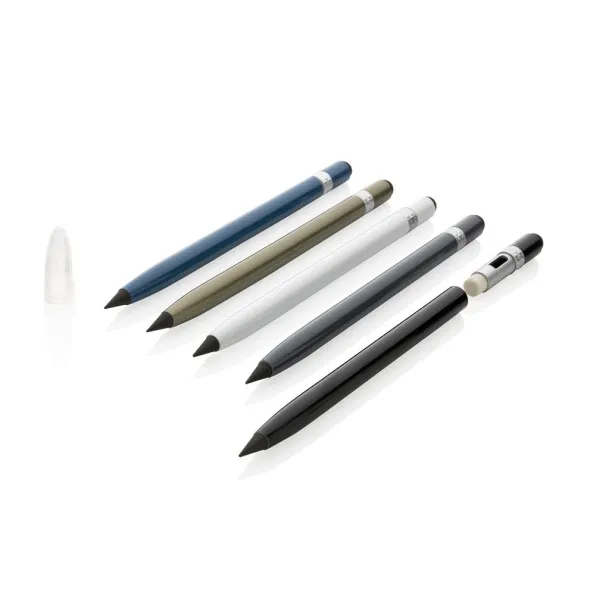  Aluminum inkless pen with eraser - XD Collection blue 