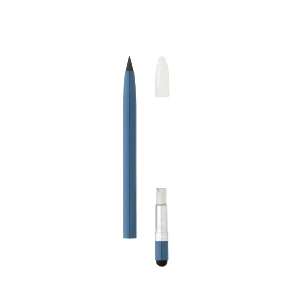  Aluminum inkless pen with eraser - XD Collection Plava