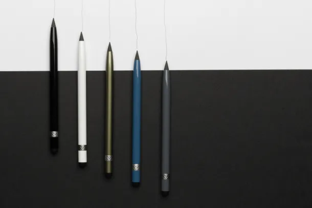  Aluminum inkless pen with eraser - XD Collection Plava