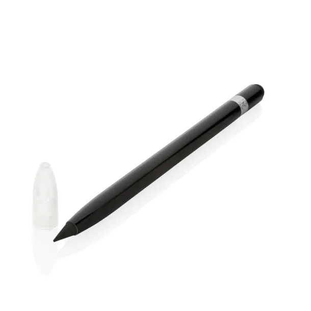  Aluminum inkless pen with eraser - XD Collection Black 