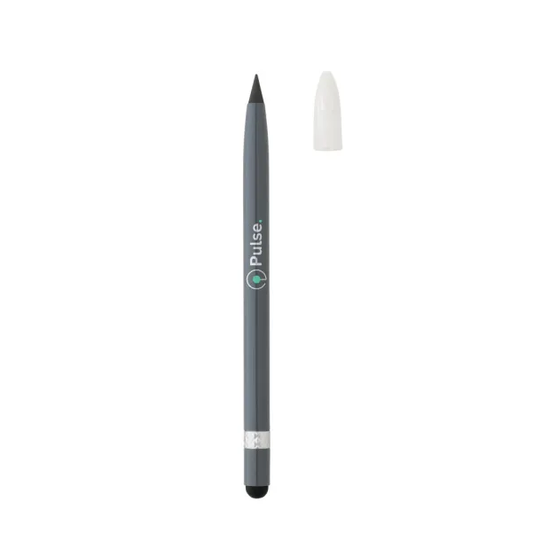  Aluminum inkless pen with eraser - XD Collection Grey 