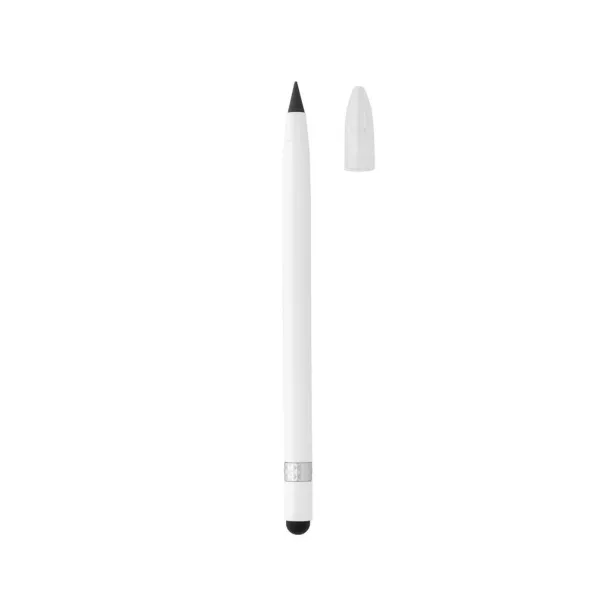  Aluminum inkless pen with eraser - XD Collection White 