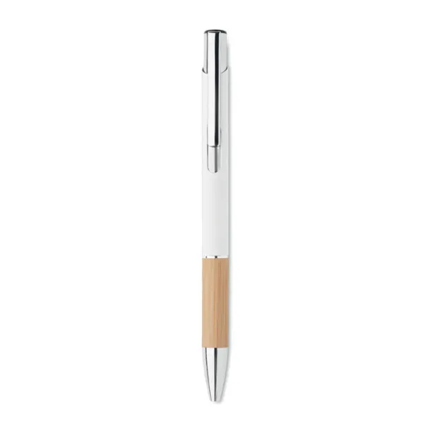 SPARTA Push button aluminium pen White