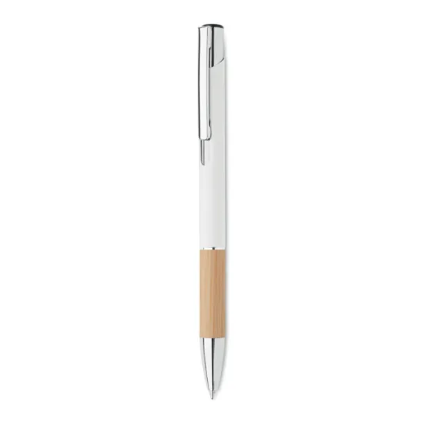 SPARTA Push button aluminium pen White