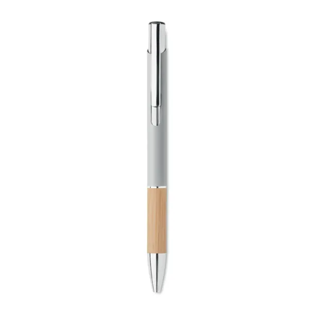 SPARTA Push button aluminium pen Matt Silver