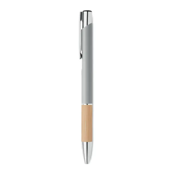 SPARTA Push button aluminium pen Matt Silver