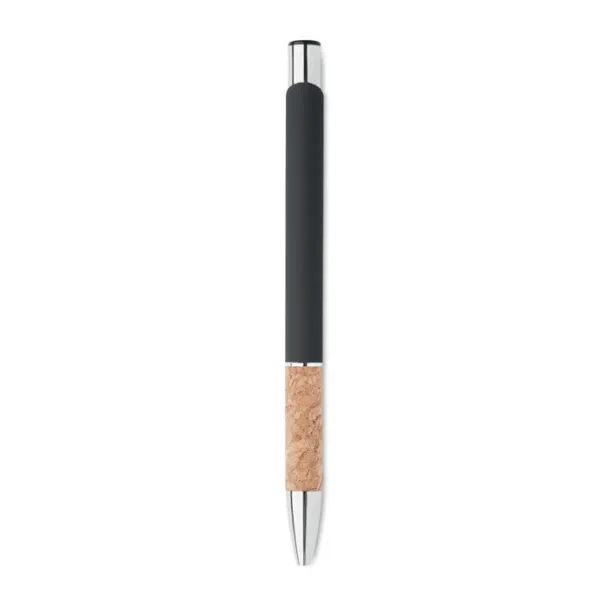 VERIA Push button aluminium pen Black