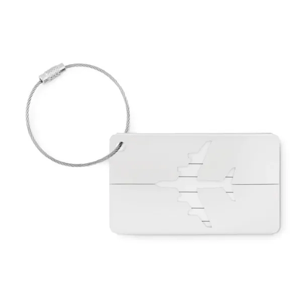 FLY TAG Aluminium luggage tag Matt Silver