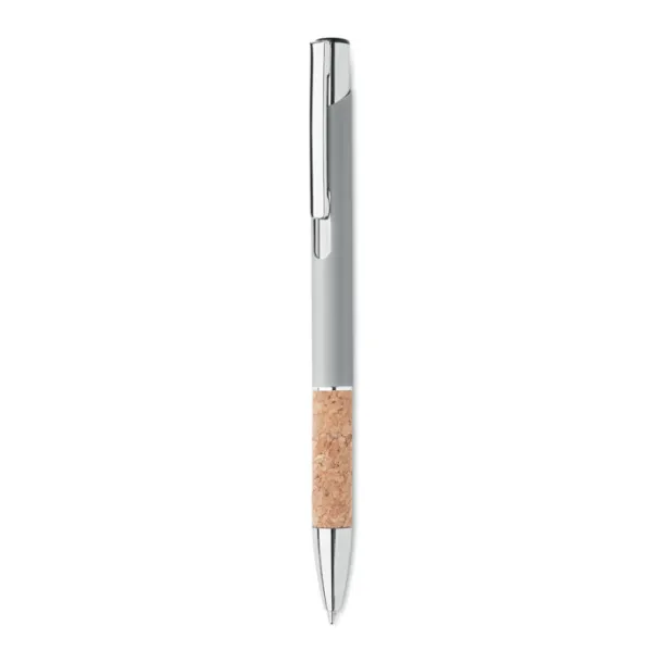 VERIA Push button aluminium pen Matt Silver