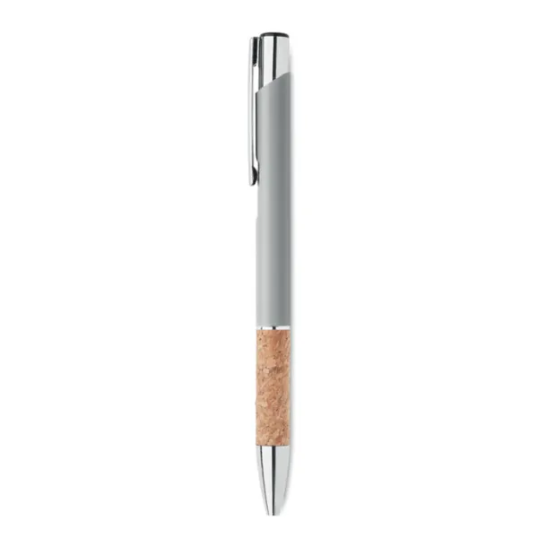 VERIA Push button aluminium pen Matt Silver