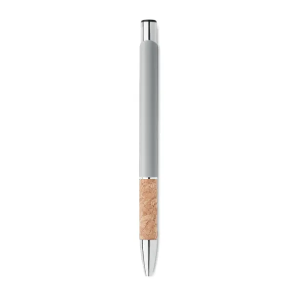 VERIA Push button aluminium pen Matt Silver