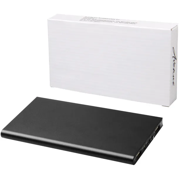 Plate aluminijska prijenosna baterija, 8 000 mAh Crna