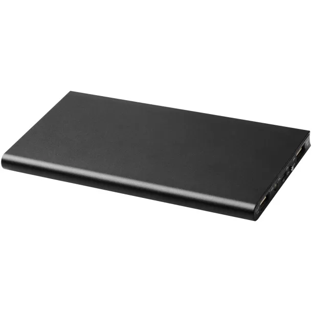 Plate 8000 mAh aluminium power bank Solid black