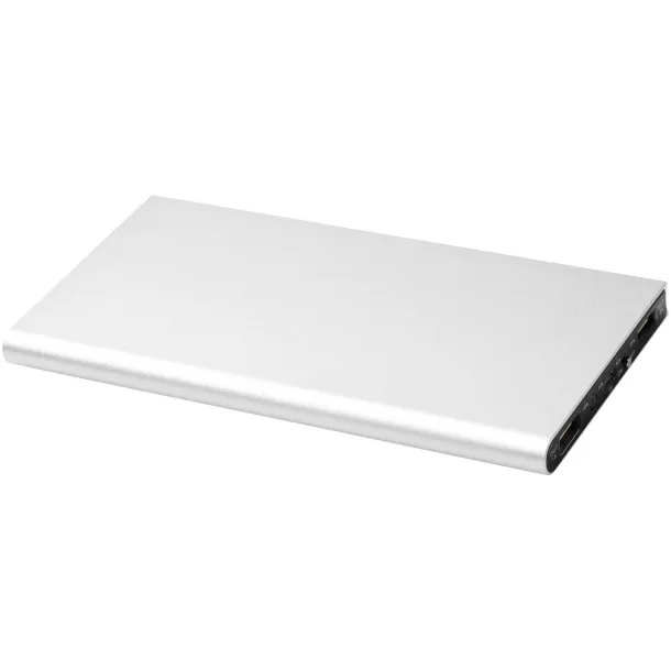 Plate 8000 mAh aluminium power bank Silver