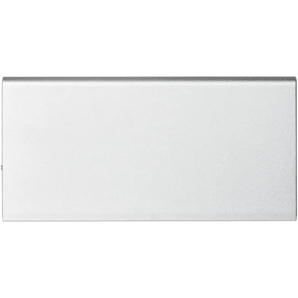 Plate aluminijska prijenosna baterija, 8 000 mAh Srebrna