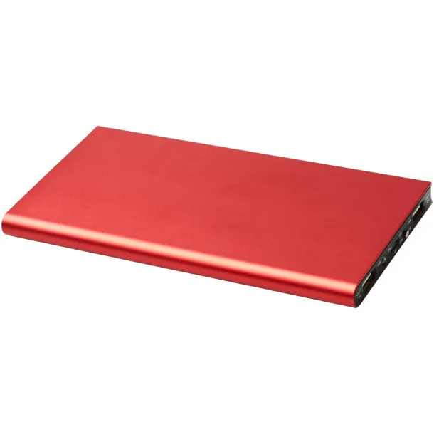 Plate 8000 mAh aluminium power bank Red