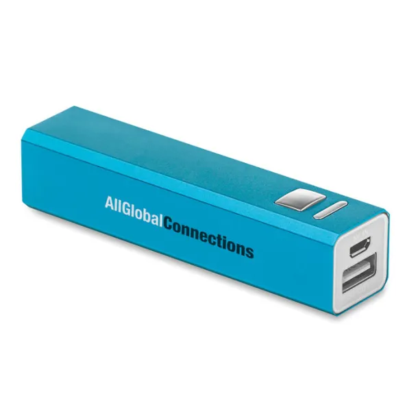 POWERALU Aluminium power bank Blue