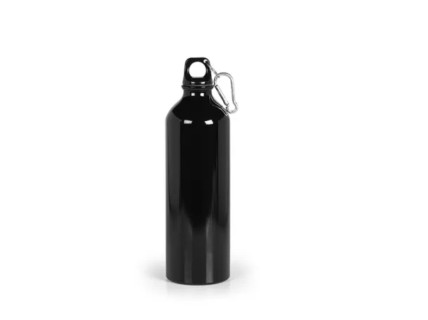 CAMPUS MAXI Aluminum sports bottle Black