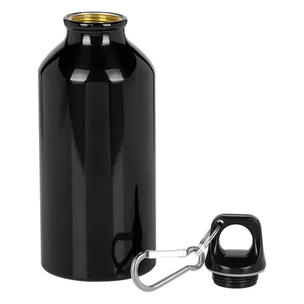 CAMPUS aluminijska sportska boca, 400 ml Crna