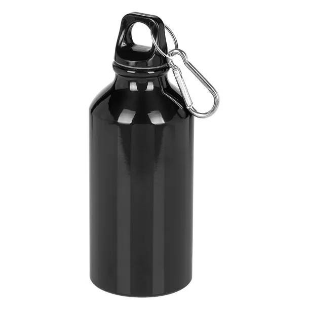 CAMPUS aluminijska sportska boca, 400 ml Crna