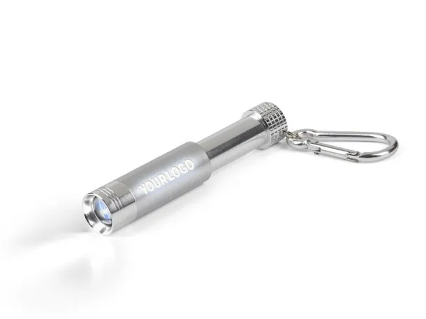 LED flashlight (1 LED) Silver