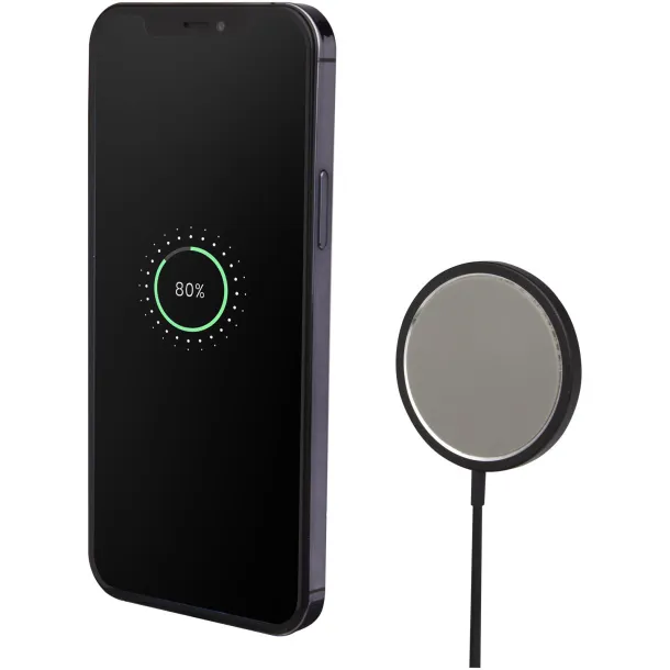 Magclick 15W aluminium wireless charger - Tekiō® Solid black