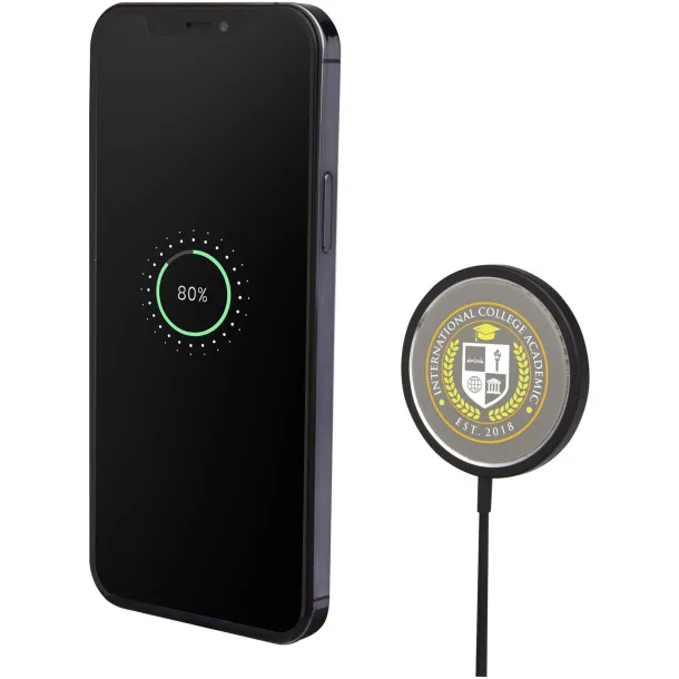 Magclick 15W aluminium wireless charger - Tekiō® Solid black